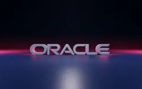 Oracle logo on a dark background
